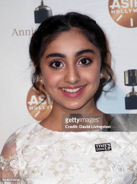 Actress Saara Chaudry attends the 45th Annual Annie Awards at Royce Hall on February 3, 2018 in Los Angeles, California.