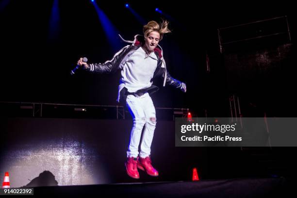 Matteo Markus Bok live at Mediolanum Forum in Milano as supporter of Soy Luna Live. Bok has been competitor for The Voice Kids Germany 2016 and...