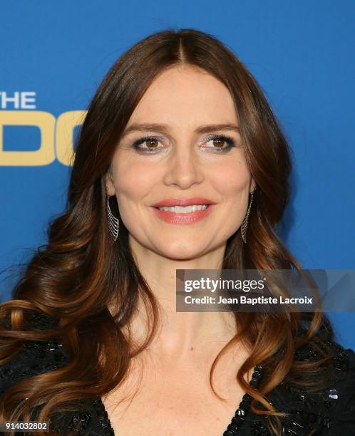 Saffron Burrows attends the 70th Annual Directors Guild Of America Awards at The Beverly Hilton Hotel on February 3, 2018 in Beverly Hills,...