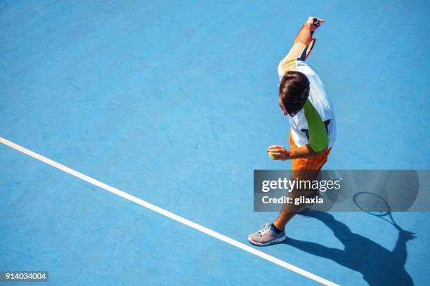 tennis - balls bouncing stock pictures, royalty-free photos & images