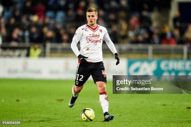 Nicolas De Preville of Bordeaux during the Ligue 1 match between Strasbourg and Bordeaux at on February 3, 2018 in Strasbourg, .