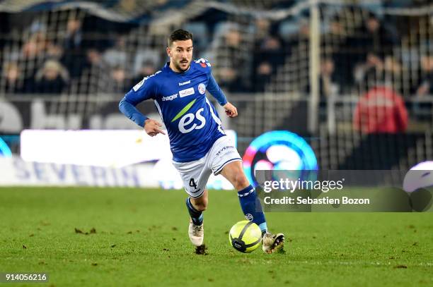 Pablo Martinez of Strasbourg during the Ligue 1 match between Strasbourg and Bordeaux at on February 3, 2018 in Strasbourg, .