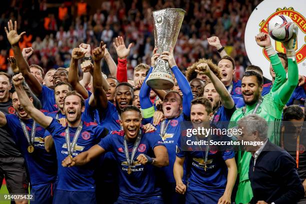 Manchester United during the UEFA Europa League match between Ajax v Manchester United on May 24, 2017