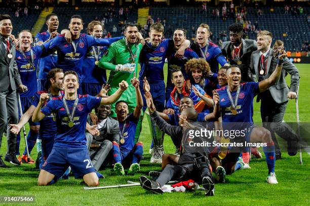 Manchester United during the UEFA Europa League match between Ajax v Manchester United on May 24, 2017