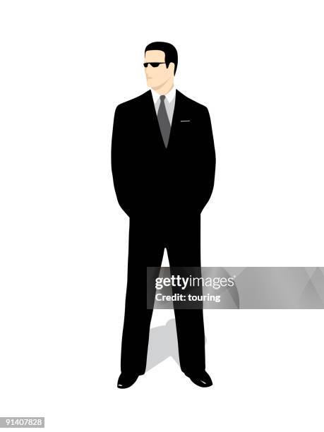 security - secret service agent stock illustrations