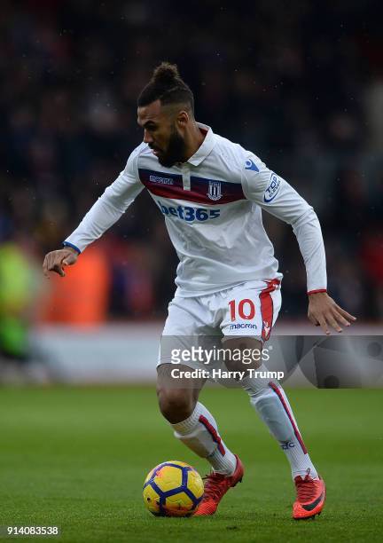 Eric Maxim Choupo-Moting of Stoke City during the Premier League match between AFC Bournemouth and Stoke City at Vitality Stadium on February 3, 2018...