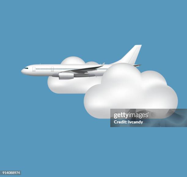airplane - flight deck stock illustrations