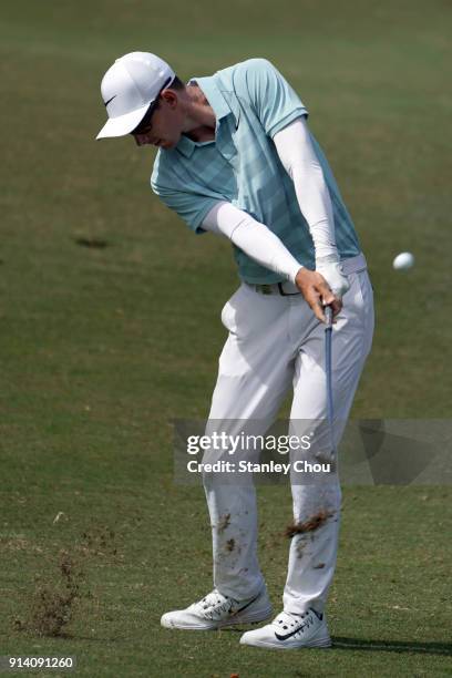 Dylan Frittelli of South Africa in action during day four of the Maybank Championship Malaysia at Saujana Golf and Country Club on February 4, 2018...