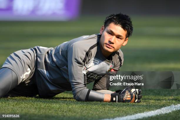 Kosuke Nakamura of Kashiwa Reysol in action during the preseason friendly match between JEF United Chiba and Kashiwa Reysol at Fukuda Denshi Arena on...