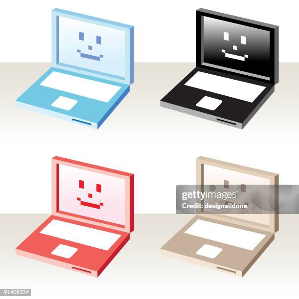 Red Computer Face 577 Happy Face Laptop Stock Photos, High-Res Pictures, and Images ...
