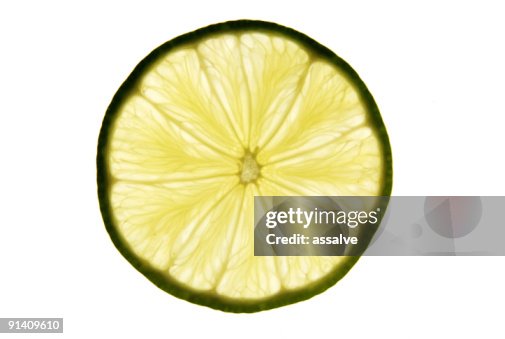 Lime slice structure in back lite Lime slice structure in back lite