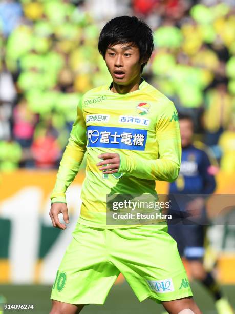 Yamato Machida of JEF United Chiba in action during the preseason friendly match between JEF United Chiba and Kashiwa Reysol at Fukuda Denshi Arena...