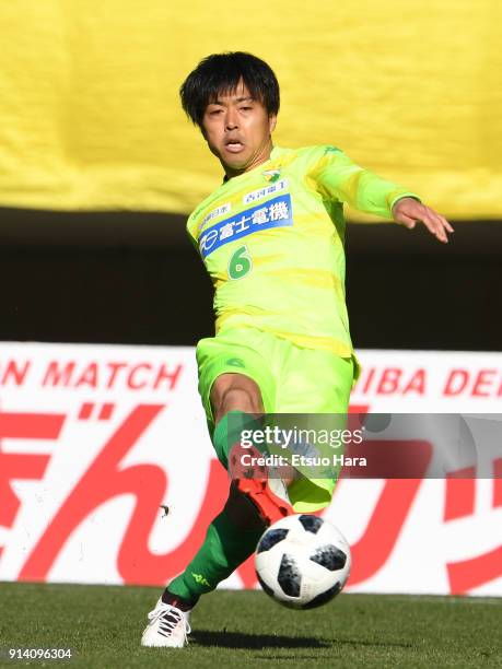 Masaki Yamamoto of JEF United Chiba in action during the preseason friendly match between JEF United Chiba and Kashiwa Reysol at Fukuda Denshi Arena...