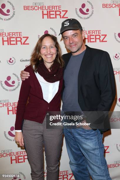 Christine Bronner and Marc Rothemund during the 'Dieses Bescheuerte Herz' press talk with 'Ambulantes Kinderhospiz Muenchen, AKM, at Gloria Palast on...