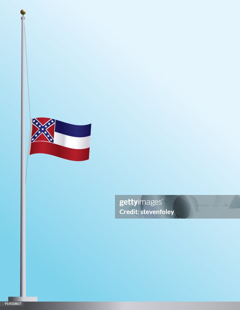 Flag of Mississippi at Half-Staff
