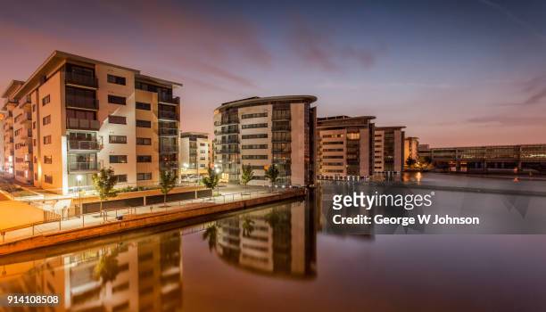 a view from sir steve redgrave bridge - woolwich stock pictures, royalty-free photos & images