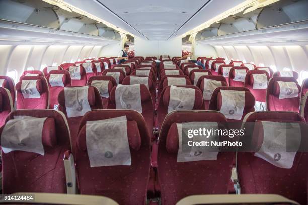 Picture from Turkish Airlines Airbus A330-200. The Aircraft is leased from the Indian carrier Jet Airways. There is a configuration of 30 Business...