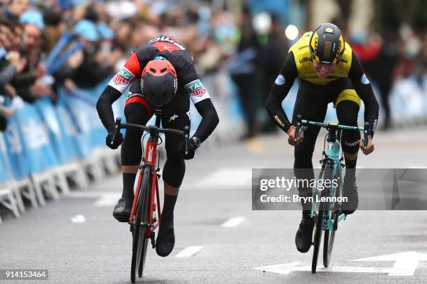 69th Volta a la Comunitat Valenciana 2018 / Stage 5 Arrival / Sprint / Jurgen ROELANDTS / Danny VAN POPPEL / Paterna - Valencia / Tour of Comunidad...