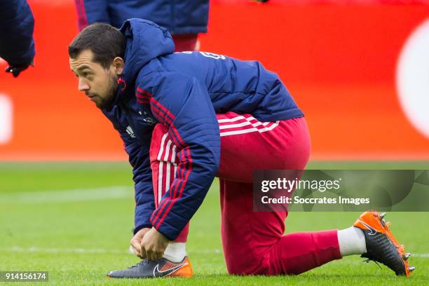 Amin Younes of Ajax during the Dutch Eredivisie match between Ajax v NAC Breda at the Johan Cruijff Arena on February 4, 2018 in Amsterdam Netherlands