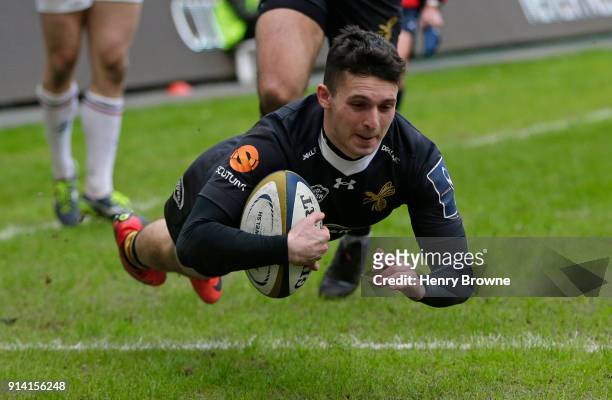 Owain James of Wasps during the Anglo-Welsh Cup match between Wasps and Leicester Tigers at Ricoh Arena on February 4, 2018 in Coventry, England.