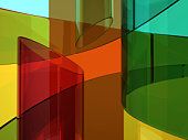 Abstract glassy background