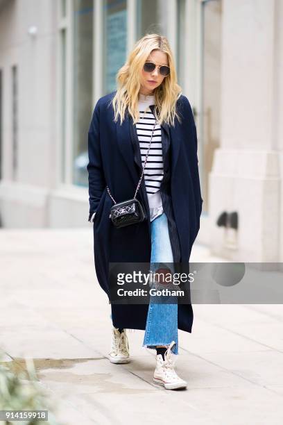 Ashley Benson is seen wearing Prive Revaux sunglasses in Tribeca on February 3, 2018 in New York City.