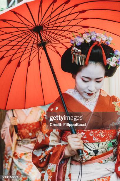 京都の舞妓 - 芸者 ストックフォトと画像
