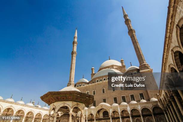 mosque of muhammad ali or alabaster mosque - alabaster mosque stock pictures, royalty-free photos & images