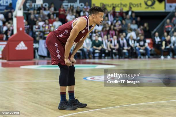 Jared Cunningham of Munich looks on during the Basket EuroCup match between Bayern Munich and Fiat Turin at Audi-Dome on January 31, 2018 in Munich,...