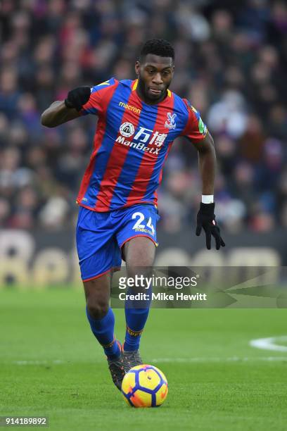 Timothy Fosu-Mensah of Crystal Palace in action during the Premier League match between Crystal Palace and Newcastle United at Selhurst Park on...