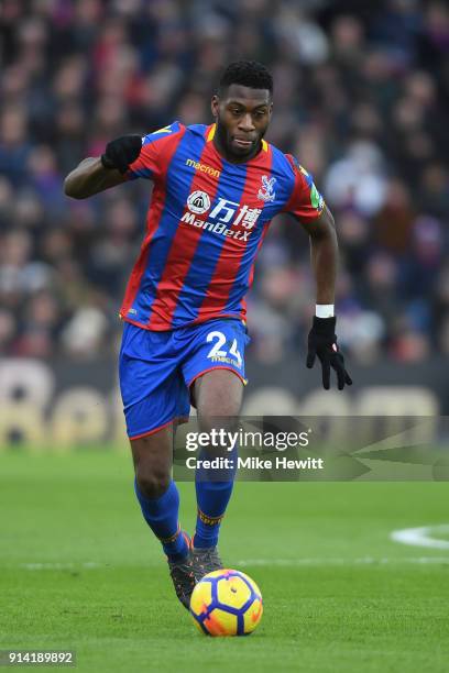 Timothy Fosu-Mensah of Crystal Palace in action during the Premier League match between Crystal Palace and Newcastle United at Selhurst Park on...