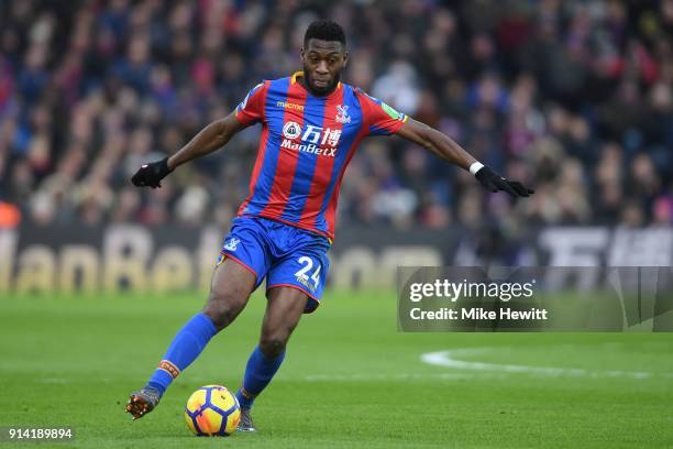 Timothy Fosu-Mensah of Crystal Palace in action during the Premier League match between Crystal Palace and Newcastle United at Selhurst Park on...