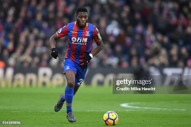 Timothy Fosu-Mensah of Crystal Palace in action during the Premier League match between Crystal Palace and Newcastle United at Selhurst Park on...