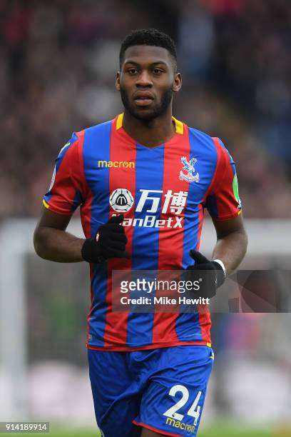 Timothy Fosu-Mensah of Crystal Palace in action during the Premier League match between Crystal Palace and Newcastle United at Selhurst Park on...