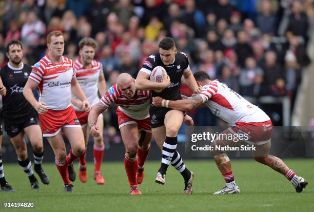 Nick Rawsthorne of Toronto Wolfpack in action during the Betfred Championship match between Leigh Centurions and Toronto Wolfpack on February 4, 2018...