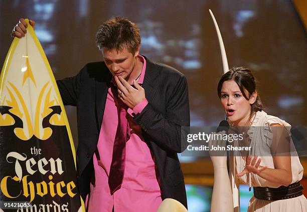 Chad Michael Murray and Rachel Bilson, winners of Choice Hottie Male and Choice Hottie Female