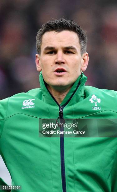 Paris , France - 3 February 2018; Jonathan Sexton of Ireland ahead of the NatWest Six Nations Rugby Championship match between France and Ireland at...