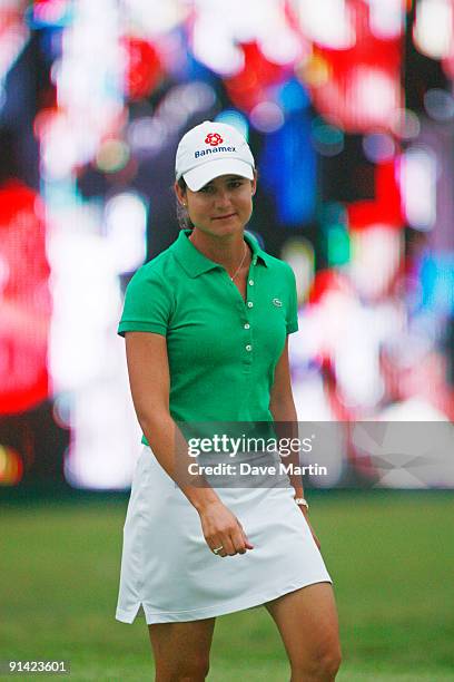 Lorena Ochoa of Mexico walks to the 18th green during final round play in the Navistar LPGA Classic at the Robert Trent Jones Golf Trail at Capitol...