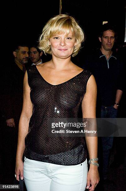 Actress Martha Plimpton attends the "Wishful Drinking" Broadway opening night at Studio 54 on October 4, 2009 in New York City.
