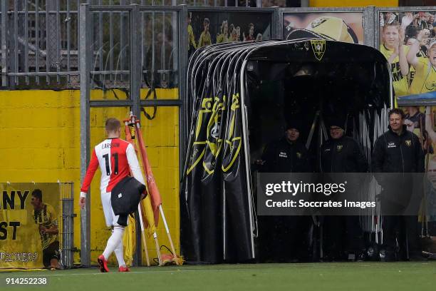 Sam Larsson of Feyenoord during the Dutch Eredivisie match between VVVvVenlo - Feyenoord at the Seacon Stadium - De Koel on February 4, 2018 in Venlo...