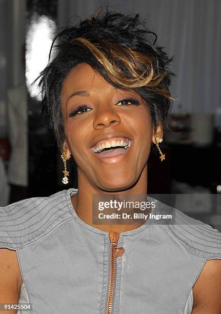 Dawn Richard, former member of the musical group Danity Kane attends the Grand opening of Philippe Chow on October 4, 2009 in Los Angeles, California.