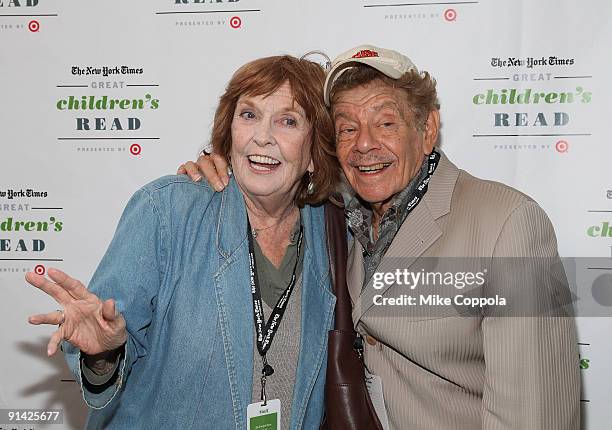Actors Anne Meara and Jerry Stiller attend the 3rd Annual New York Times Great Children's Read at Columbia University on October 4, 2009 in New York...