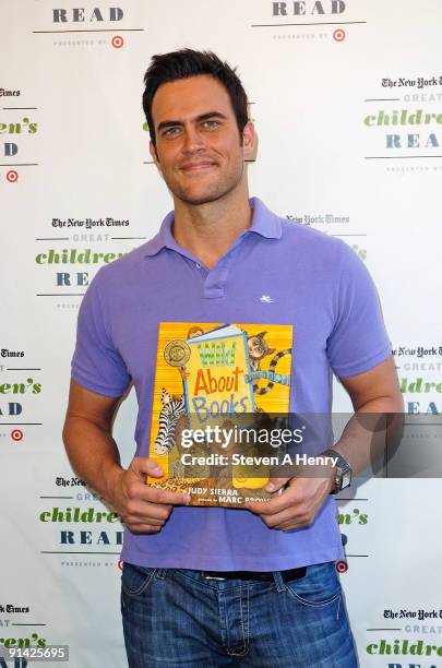 Cheyenne Jackson attends the 3rd Annual The New York Times Great Children's Read at Columbia University on October 4, 2009 in New York City.