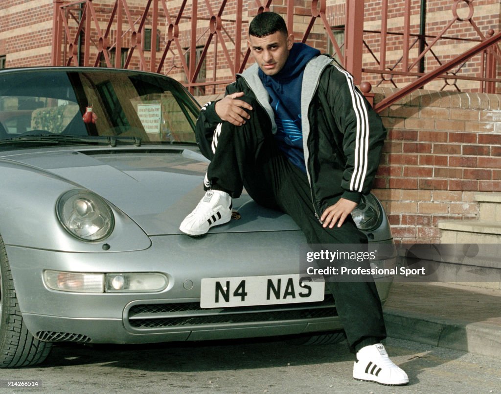 Prince Naseem Hamed With His Sportscar