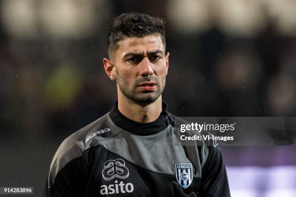 Mohammed Osman of Heracles Almelo during the Dutch Eredivisie match between Heracles Almelo and ADO Den Haag at Polman stadium on February 03, 2018...