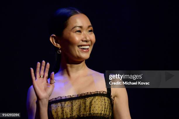 Hong Chau appears onstage before receiving the Virtuosos Award at The Santa Barbara International Film Festival on February 3, 2018 in Santa Barbara,...