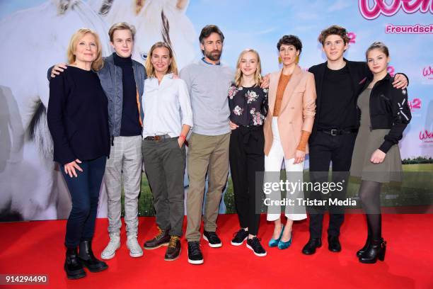 Nadeshda Brennicke, Noah Kraus, Maren Kroymann, Jule Hermann, Benjamin Sadler, Jasmin Gerat, Julius Hotz, Henriette Morawe during the premiere of...