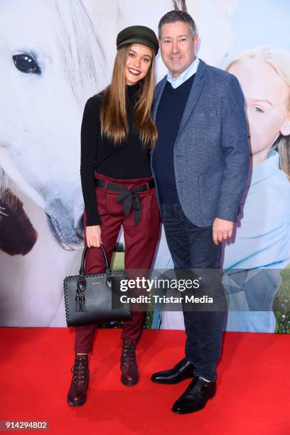 Joachim Llambi and his daughter Katarina Llambi during the premiere of 'Wendy 2 - Freundschaft fuer immer' at Cinedom on February 4, 2018 in Cologne,...