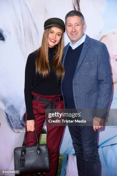 Joachim Llambi and his daughter Katarina Llambi during the premiere of 'Wendy 2 - Freundschaft fuer immer' at Cinedom on February 4, 2018 in Cologne,...