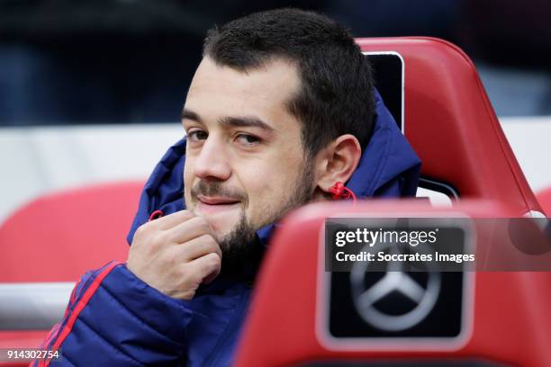 Amin Younes of Ajax during the German Bundesliga match between FSV Mainz v Bayern Munchen at the Opel Arena on February 3, 2018 in Mainz Germany